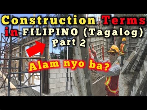 boso sa construction|Tagalog Construction Terms .